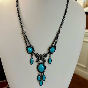 Art Nouveau Style Butterfly Necklace